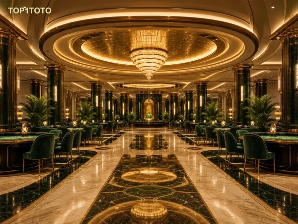 Ilustrasi halaman utama dengan menu Live Casino